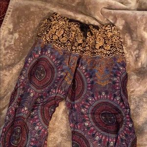 Patterned Flowy Pants